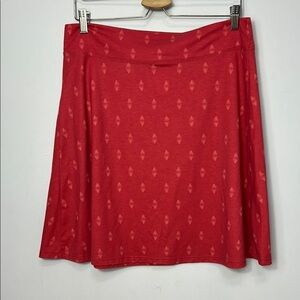 Fig Raspberry A-Line Knee-Length Skirt for Travel